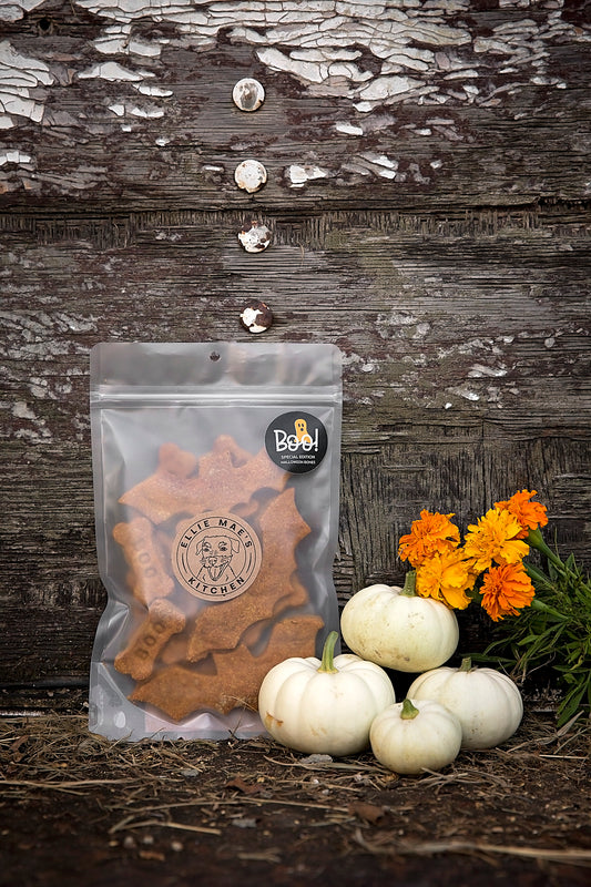 Bats and Boos Halloween Dog Treats | All-Natural Handmade 5oz bag
